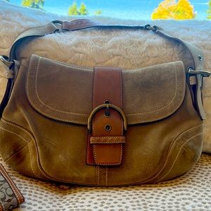 Coach suede bag